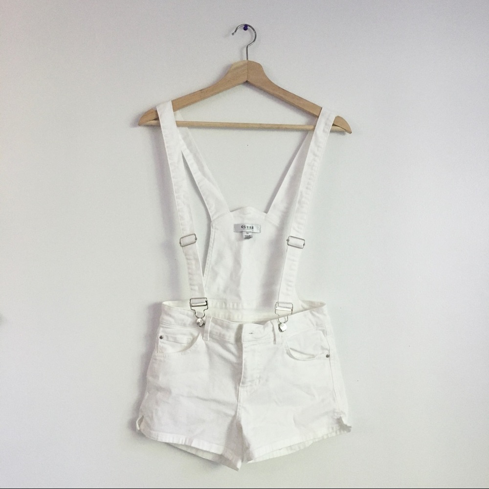 NWOT - White Denim Shorts Jumper